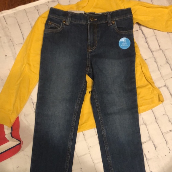 Boys clothing lot Oshkosh Carter’s shirts jeans 4T - Picture 5 of 7